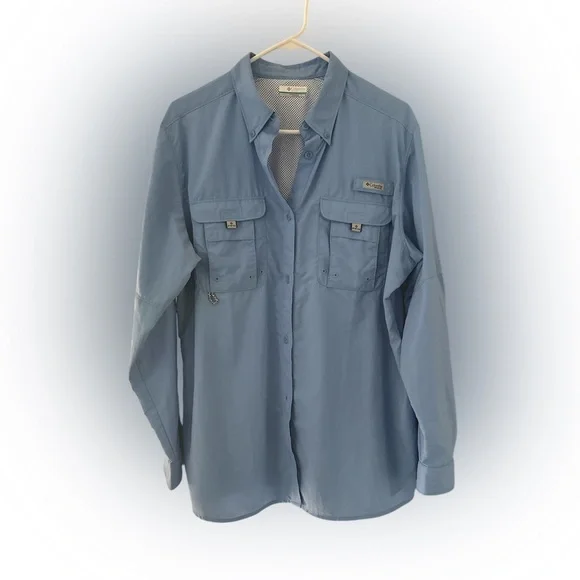 Columbia Blue Button Down Shirt for Women*XL* - Picture 1 of 10